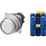 Nút nhấn nhả có đèn OMRON A22NL-MPM-TWA-G101-YD 110VAC D22/25 2NO (Trắng)