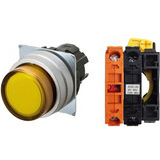 Nút nhấn nhả có đèn OMRON A22NL-MPM-TYA-G002-YC 24VAC/DC D22/25 1NC (Vàng)