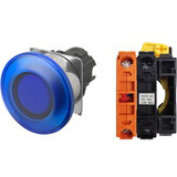 Nút nhấn nhả có đèn OMRON A22NL-RMM-TAA-G002-AE 220VAC D22/25 1NC (Xanh)