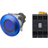 Nút nhấn nhả có đèn OMRON A22NL-RMM-TAA-P101-AC 24VAC/DC D22/25 2NO (Xanh)