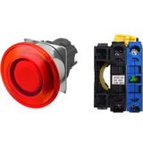 Nút nhấn giữ có đèn OMRON A22NL-RMA-TRA-G100-RB 12VAC/DC D22/25 1NO (Đỏ)