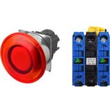 Nút nhấn nhả có đèn OMRON A22NL-RMM-TRA-G101-RE 220VAC D22/25 2NO (Đỏ)