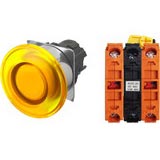 Nút nhấn nhả có đèn OMRON A22NL-RMM-TYA-G202-YD 110VAC D22/25 2NC (Vàng)