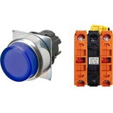 Nút nhấn nhả có đèn OMRON A22NL-RPM-TAA-G202-AE 220VAC D22/25 2NC (Xanh)