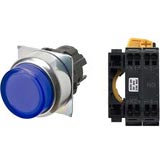 Nút nhấn nhả có đèn OMRON A22NL-RPM-TAA-P100-AC 24VAC/DC D22/25 1NO (Xanh)