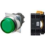 Nút nhấn nhả có đèn OMRON A22NL-RPM-TGA-P002-GE 220VAC D22/25 1NC (Xanh)