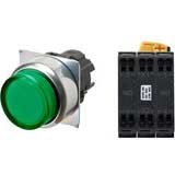 Nút nhấn nhả có đèn OMRON A22NL-RPM-TGA-P101-GC 24VAC/DC D22/25 2NO (Xanh)