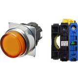 Nút nhấn nhả có đèn OMRON A22NL-RPM-TOA-G100-OC 24VAC/DC D22/25 1NO (Màu cam)