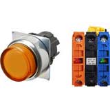 Nút nhấn nhả có đèn OMRON A22NL-RPM-TOA-G102-OB 12VAC/DC D22/25 1NO+1NC (Màu cam)