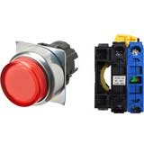 Nút nhấn giữ có đèn OMRON A22NL-RPA-TRA-G100-RA 6VAC/DC D22/25 1NO (Đỏ)