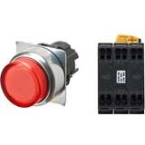 Nút nhấn nhả có đèn OMRON A22NL-RPM-TRA-P101-RC 24VAC/DC D22/25 2NO (Đỏ)