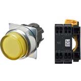 Nút nhấn nhả có đèn OMRON A22NL-RPM-TYA-P002-YC 24VAC/DC D22/25 1NC (Vàng)