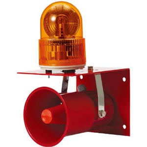 Đèn còi quay QLIGHT SC1(S100R-A+SRN-WS)-110 110VAC màu đỏ