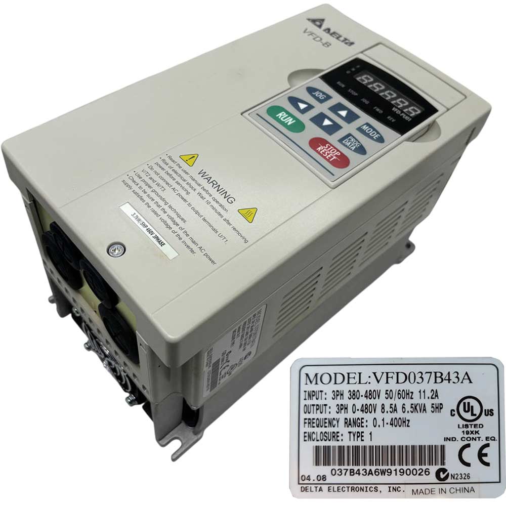 VFD037B43A Delta Biến tần 3 pha 380V 3.7kW