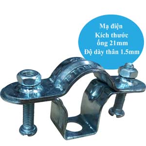 Giá treo ống và móc treo CVL PTDNC015-1.5-EG Vật liệu: Thép; Hình dạng ống: Tròn; Dùng cho ống: 21mm; Cỡ ren lỗ lắp đặt: 10mm, 12mm; Kích thước lỗ lắp đặt: D12mm