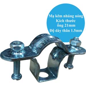 Giá treo ống và móc treo CVL PTDNC015-1.5-HDG Vật liệu: Thép; Hình dạng ống: Tròn; Dùng cho ống: 21mm; Cỡ ren lỗ lắp đặt: 10mm, 12mm; Kích thước lỗ lắp đặt: D12mm