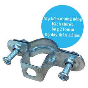 Giá treo ống và móc treo CVL PTDNC200-1.5-HDG Vật liệu: Thép; Hình dạng ống: Tròn; Dùng cho ống: 216mm; Cỡ ren lỗ lắp đặt: 10mm, 12mm; Kích thước lỗ lắp đặt: D12mm
