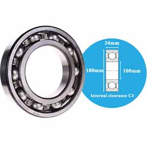 Vòng bi cầu thông thường SKF 6220/C3