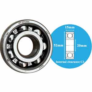 Vòng bi cầu thông thường SKF 6304 C3