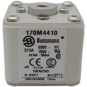 170M4410 cầu chì BUSSMANN, 315A, 690VAC, 700VAC, 200kA