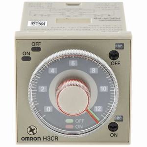 Bộ đặt thời gian kép OMRON H3CR-F8 AC/DC24 300h, 8 chân tròn