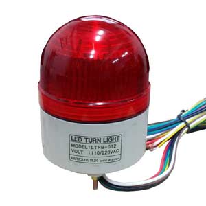 Đèn xoay cảnh báo HANYOUNG LTPB-012-R 110/220VAC D84 có còi màu đỏ