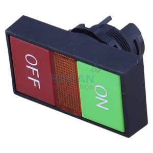 Đầu nút nhấn có đèn HANYOUNG ARX-S D22mm, D25mm; Double push-button; Xanh lá, Đỏ