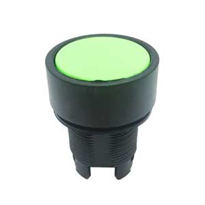 Đầu nút nhấn không đèn HANYOUNG ARF-BG D22mm, D25mm; Round full-guard (Flush); Xanh lá