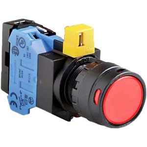 Nút nhấn nhả IDEC HW1L-MF2F10QD-R-24V D22 1NO (Đỏ)