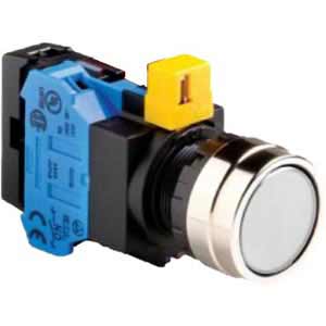 Nút nhấn nhả IDEC HW4L-M1F10QD-W-6V D22 1NO (Trắng)