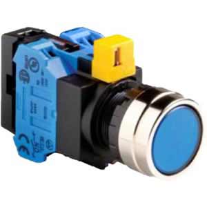 Nút nhấn nhả IDEC HW4L-M1F20QD-S-6V D22 2NO (Xanh)