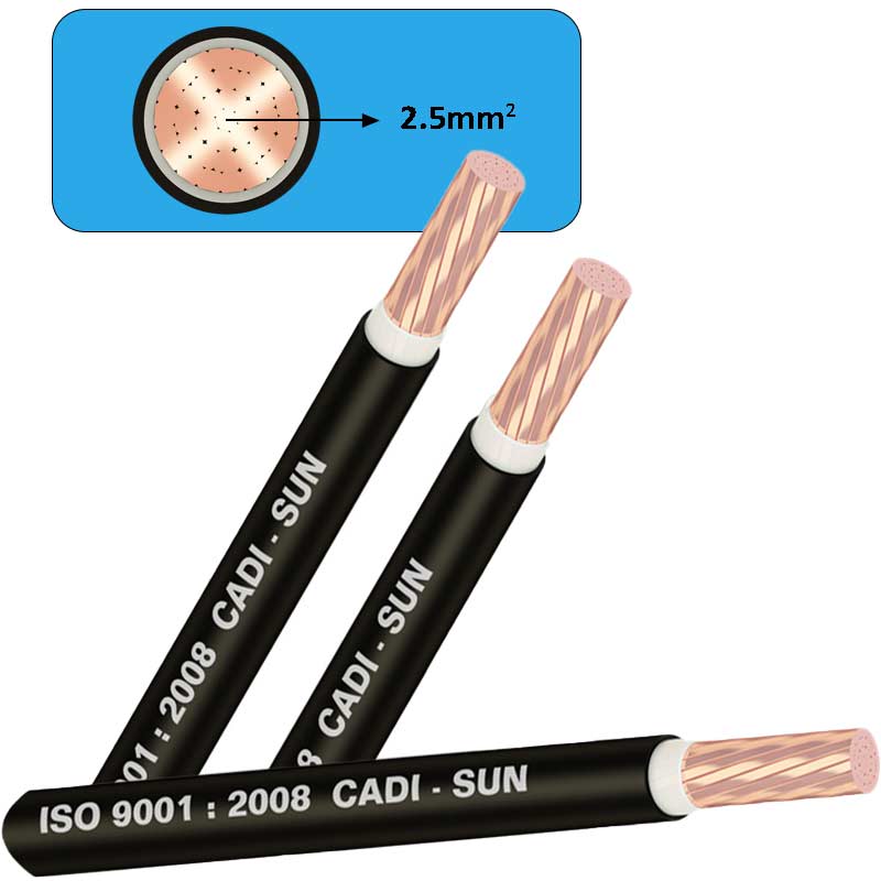 Dây cáp điện  Cu XLPE PVC  CADISUN CXV 1x2 5  