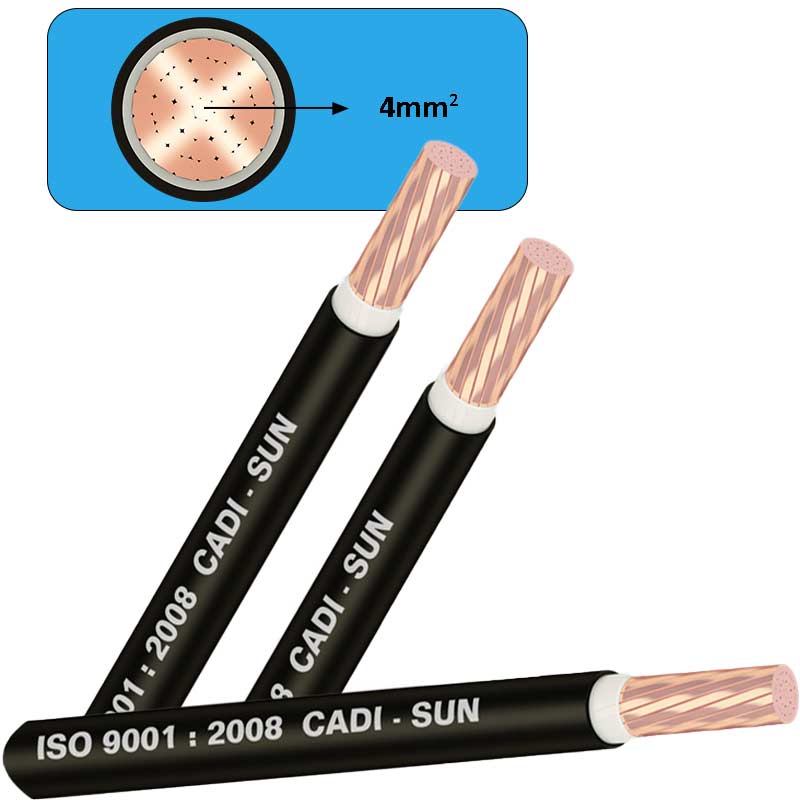 Dây cáp điện  Cu XLPE PVC  CADISUN CXV 1x4  
