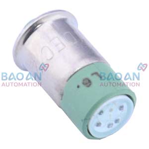 Bóng đèn loại nhỏ LED IDEC LFTD-2G LED; 24VAC, 24VDC; Xanh lá; Đế mặt bích; T 1-3/4