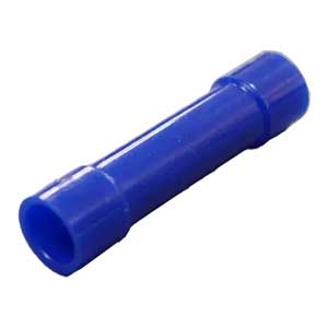 Đầu cốt cách điện (loe 2 đầu) NICHIFU TMV B-2 BLUE Dùng cho dây mềm: 2.63...6.64mm², 16...14AWG; Lớp cách điện: Có; Màu xanh dương; Chiều dài tổng thể: 25.5mm