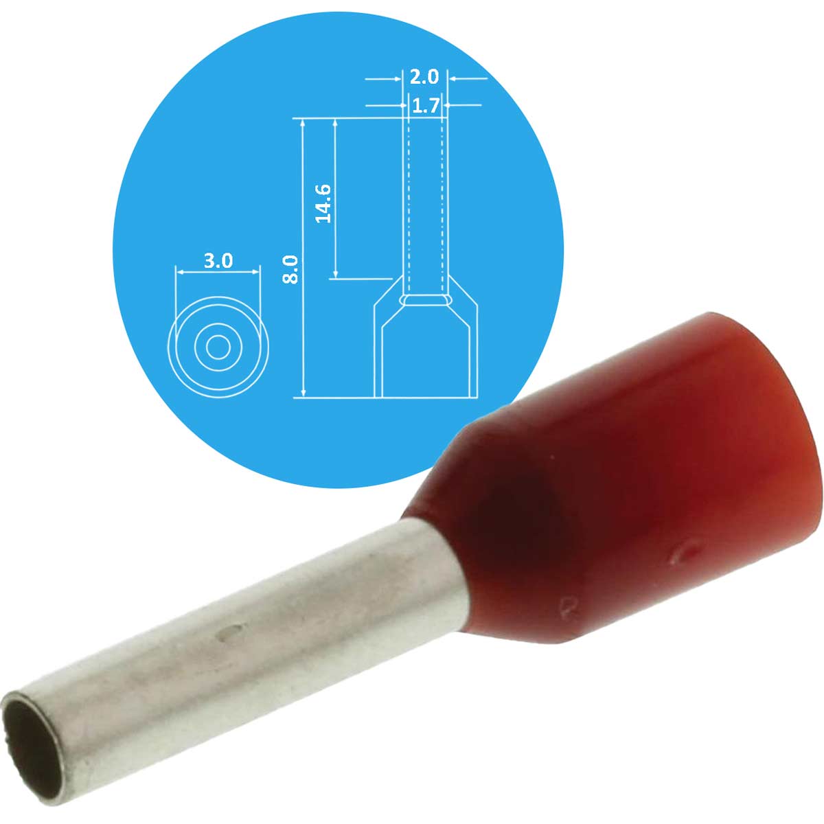 Đầu cốt MHD E 1508 Red