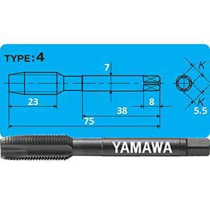 Mũi taro dùng cho thép không gỉ YAMAWA PUMR010O