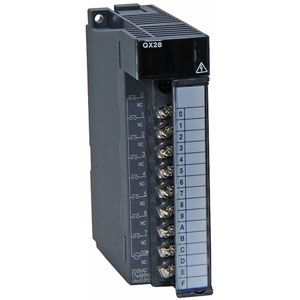 Mô đun ngõ vào kỹ thuật số MITSUBISHI QX28 Input module; 100...240VAC; Số ngõ vào digital: 8; Plug-in mounting