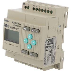 Rơ le lập trình OMRON ZEN-10C1AR-A-V2 100...240VAC; Kiểu hiển thị: LCD display; Số ngõ vào digital: 4 (6); Số ngõ ra digital: 4; Kiểu đấu nối ngõ ra digital: Relay; Mô-đun có thể mở rộng: Yes