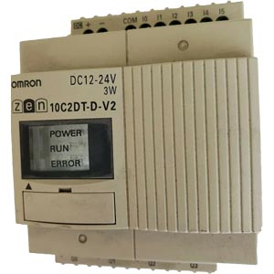 Rơ le lập trình OMRON ZEN-10C2DT-D-V2 12...24VDC; Kiểu hiển thị: LED display; Số ngõ vào digital: 4 (6); Số ngõ ra digital: 4; Kiểu đấu nối ngõ ra digital: Transistor; Mô-đun có thể mở rộng: Yes