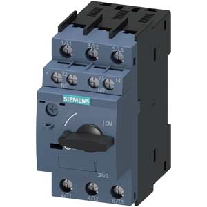 Bộ ngắt mạch bảo vệ động cơ SIEMENS 3RV2011-1AA15 3P; 1.1...1.6A; Công suất điện (400VAC): 0.55kW; Tiếp điểm phụ: 1NO+1NC; Dòng ngắn mạch: 100kA