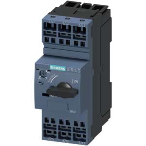 Bộ ngắt mạch bảo vệ động cơ SIEMENS 3RV2021-1KA20-0BA0 3P; 9...12.5A; Công suất điện (400VAC): 5.5kW; Tiếp điểm phụ: No; Dòng ngắn mạch: 100kA