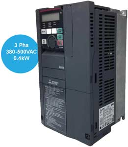 FR-A840-0.4K-1 Biến tần MITSUBISHI 3 pha 380...500VAC 0.4kW 1.5A 590Hz