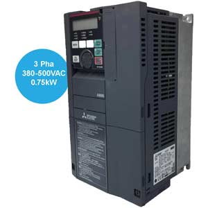 Biến tần Mitsubishi FR-A840-0.75K-1 3 pha 380VAC 0.75kW 2.5A 590Hz