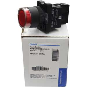 Nút nhấn có đèn loại nhấn nhả CHINT NP2-EW3462 24V LED