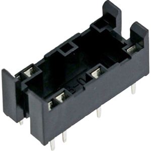 Bộ socket cho rơ le OMRON P6B-06P Socket for 1-pole single-winding latching model; Applicable relay: G6BK-1114P-US-P6B; Current: 8A (mounted on a PCB); Certification: UL/CSA ; Mounting holes: Bottom view; Dimension: W23.2xH13.6xD10mm