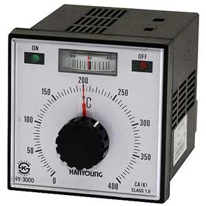Điều khiển nhiệt độ tương tự HANYOUNG HY-3000-PPMNR02 110VAC, 220VAC; -50...50ºC; Relay output; Loại đầu vào cảm biến: Pt 100Ohm