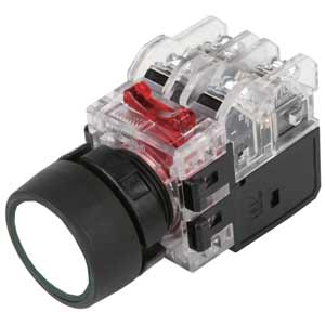 Nút nhấn có đèn vỏ nhựa HANYOUNG MRX-TM2A0W 100...240VAC; D22; Trắng; 2NO+2NC; Nhấn nhả; Round full-guard (Flush); Chất liệu vỏ: Plastic; Chất liệu vòng bezel: Plastic