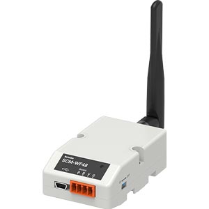 Bộ chuyển đổi truyền thông AUTONICS SCM-WF48 12...24VDC; Wireless to Serial converter; Kiểu kết nối: Wifi (TCP/IP)/4-wire screw terminal, Wifi (TCP/IP)/USB 2.0 mini B (male); Khoảng cách chuyển: 800m Max. (RS485), 1m Max. (USB)