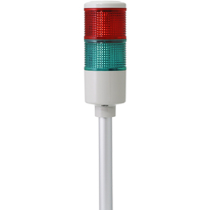 Đèn tháp LED D56 sáng liên tục/nhấp nháy QLIGHT EST56LF-BZ-2-24-RG 24VDC; Số tầng: 2; Màu đỏ, Xanh lá; Sáng liên tục, Sáng nhấp nháy; 90dB; Bóng LED